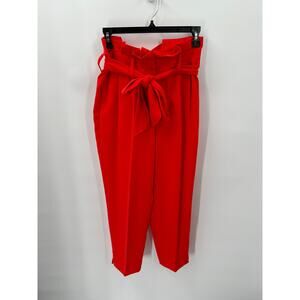 BODEN Melina Tapered Tie Waist Paperbag Pants TO106 // 2R